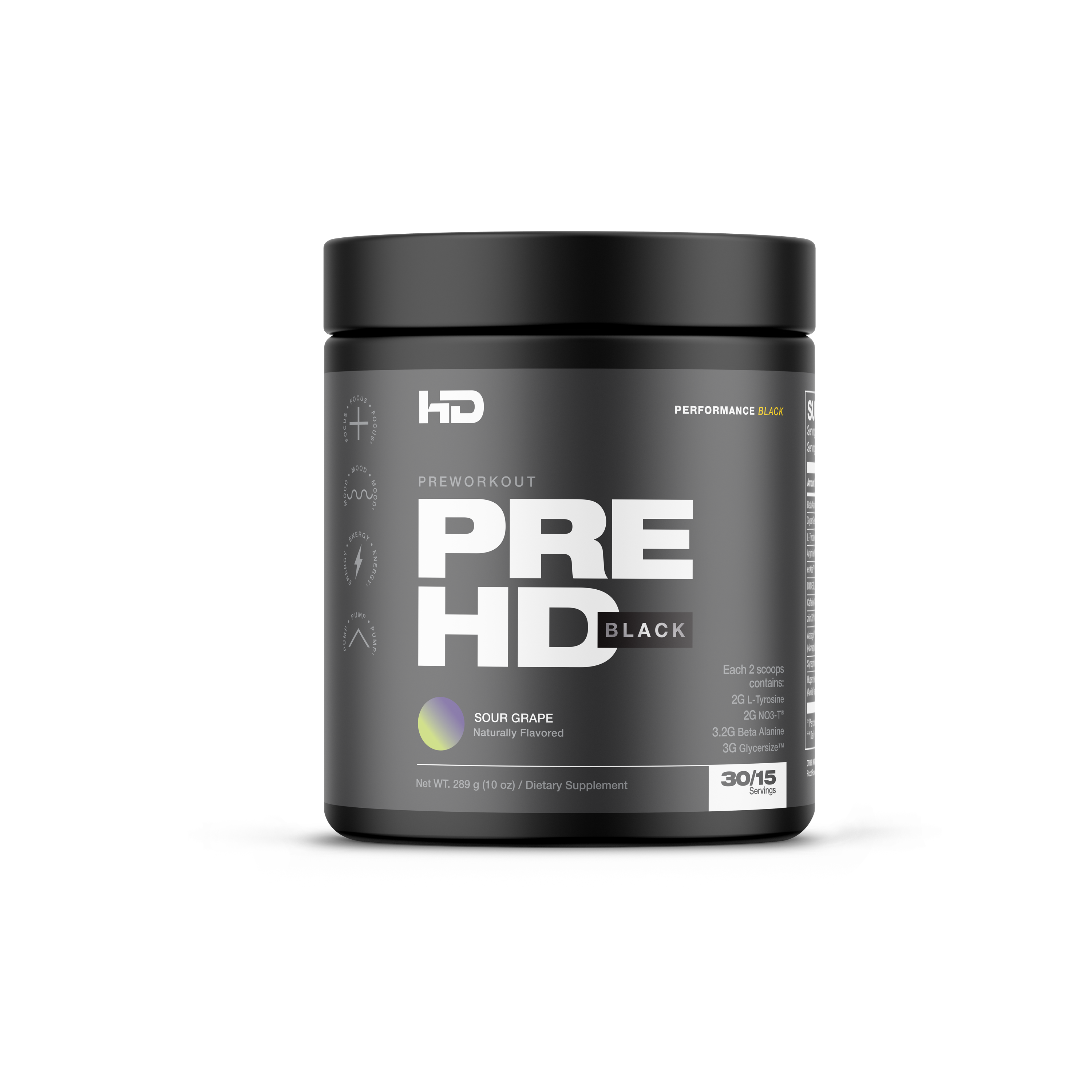 HD Muscle PRE-HD Black Pre-Workout - 30 Servings product photo